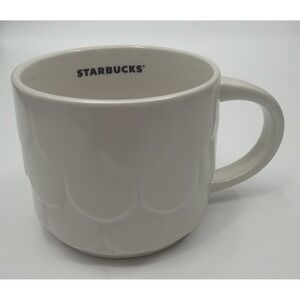Starbucks Coffee Mug Pearl White 3D Mermaid Scales 14 oz 2023